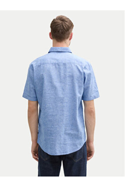 Tom Tailor Cămașă bărbătească 1045098 Albastră