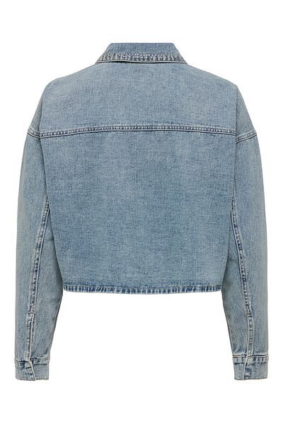 JDY Jachetă din denim pentru femei 15351405 albastră