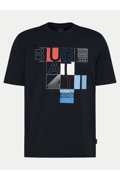 BUGATTI Men's T-Shirt 8350 55045A Navy Blue