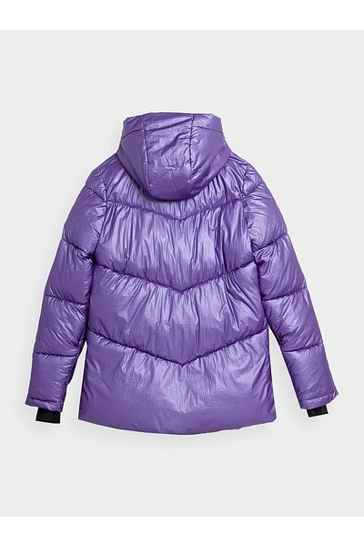 4F Geacă de iarnă pentru femei TDJAF277 violet