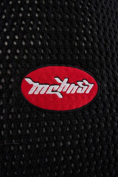 Machinist Mchnst Knit Y2K Embroidery Detailed Tee Black