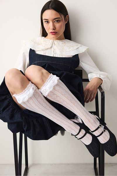 Penti Weiße Hosensocken mit süßem Herz-Motiv