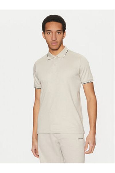 Calvin Klein Men's Polo K10K114130 Beige