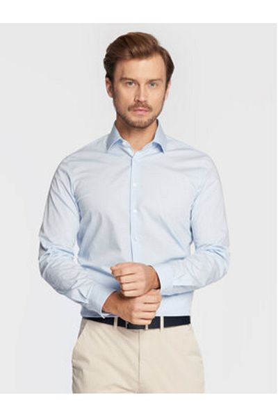 Calvin Klein Cămașă bărbătească K10K109509C1S albastră