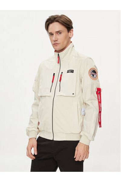 Aeronautica Militare Geacă bomber bărbătească 241AB2152CT3260 Ecru