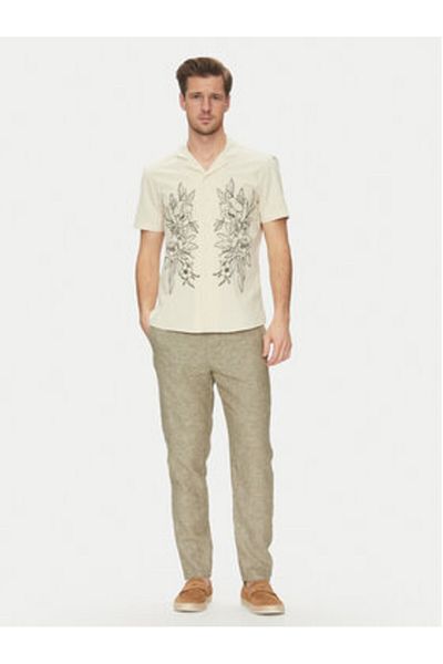 Blend Men's fabric trousers 20718008 Green