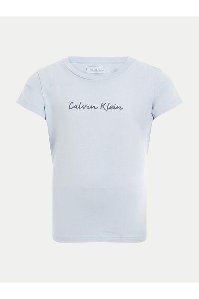Calvin Klein Jeans Tricou pentru fete IG0IG02857 Albastru deschis