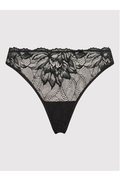 Calvin Klein lenjerie intimă tanga pentru femei 000QF6397E negru
