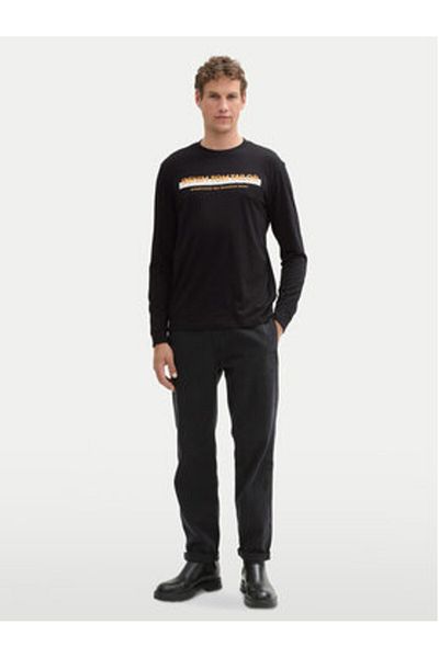 Tom Tailor Denim Mens Longsleeve 1043888 Black