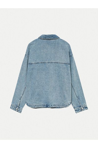 Vero Moda Cămașă din denim pentru femei 10331693 albastră