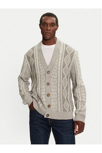 Brave Soul Men's Cardigan MK-248ASHBERY Gray