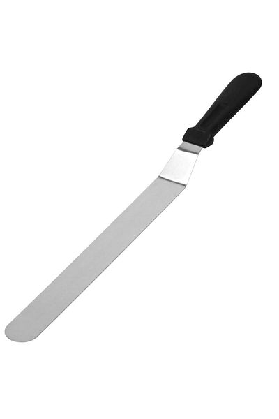 Springos Pastry spatula, 42 x 3 cm, silver / black