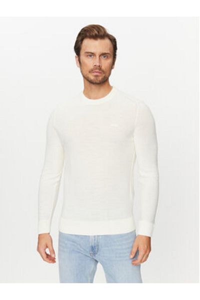 BOSS Men's Sweater 50501762 Ecru