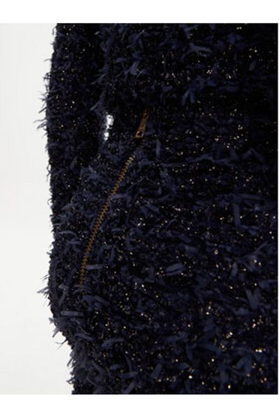 BALMAIN Fustă mini pentru femei DF0LB015KH74 bleumarin