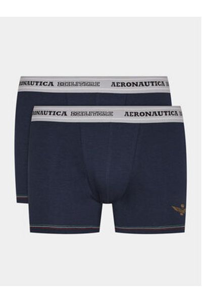 Aeronautica Militare Men's Set of 2 pairs of boxers AM1UBX003 Navy blue