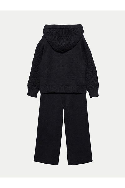Abel & Lula abel lula Girl Set of sweater and fabric trousers 5725 Black