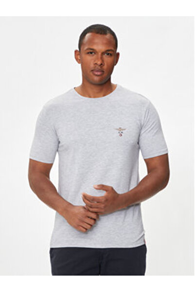 Aeronautica Militare Tricou bărbătesc Aeronautica Militare AM1UTI001 Gri