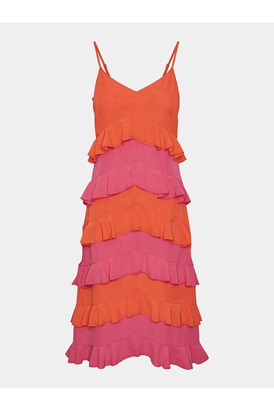 YAS yas Women Summer Dress 26032842 Orange