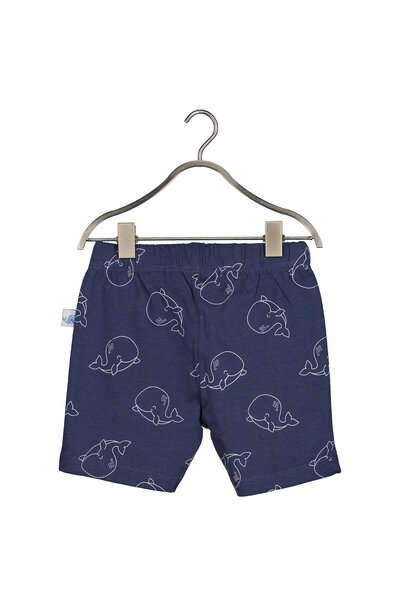 Blue Seven Unisex Child Set T-shirt and shorts 422181 X White, Navy blue