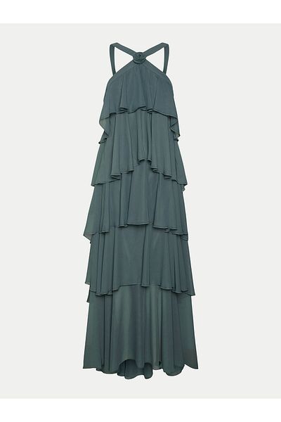 Vero Moda Rochie de seară pentru femei 10295237 BALSAM GREEN Verde