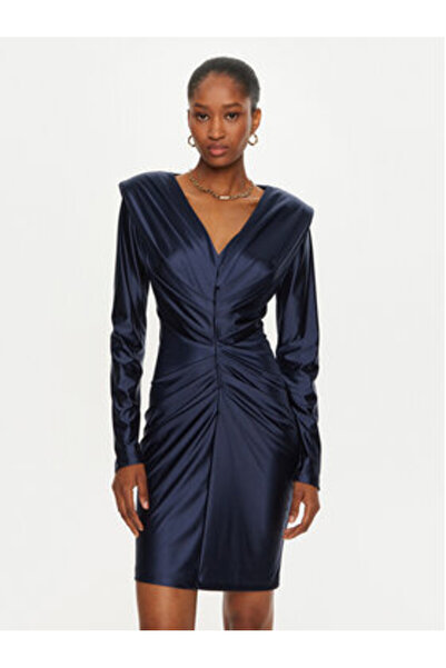 Access Fashion Rochie de cocktail pentru femei 44-3039 Bleumarin