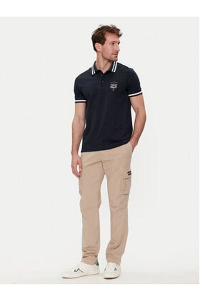 Aeronautica Militare Polo bărbătesc 241PO1758P191 Albastru marin
