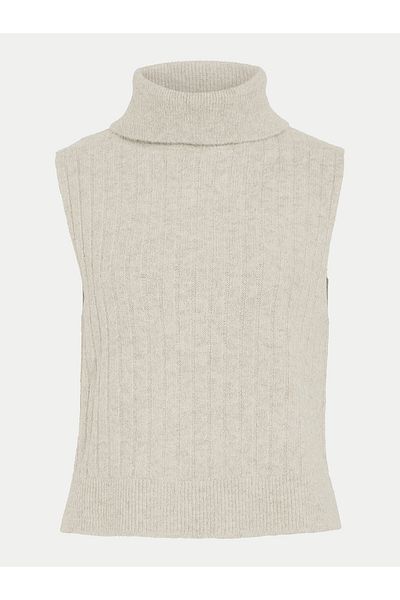 VILA Women's Turtleneck 14094218 Beige