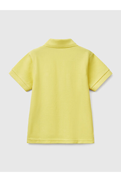 Benetton Boy's Polo Necktshirt 1-6 Years Yellow