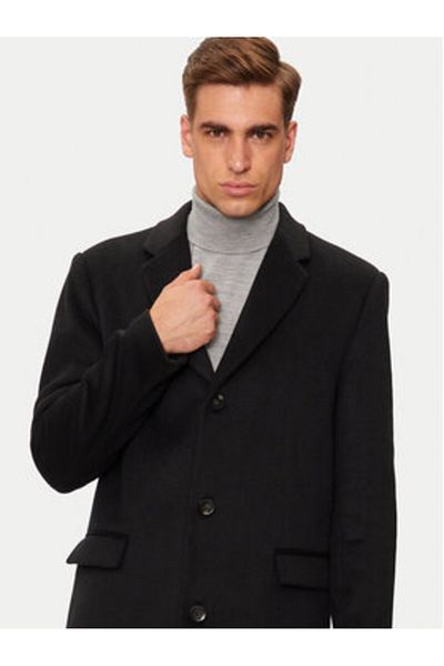 Calvin Klein Palton de lână bărbătesc K10K113664 negru