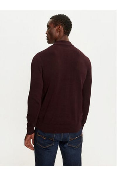 Brave Soul Men's Sweater MK-230TURTLE3 Burgundy
