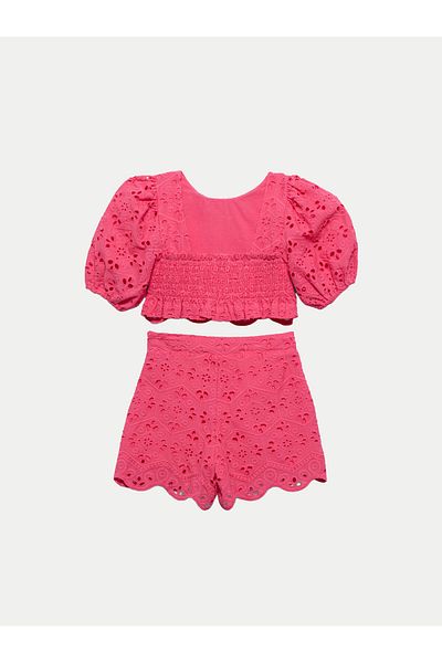 Abel & Lula abel lula Girl Set top and shorts 5231 Pink
