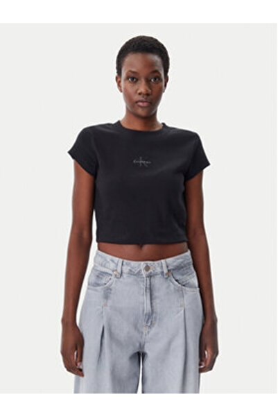 Calvin Klein Jeans Γυναικείο T-Shirt LV047AB802 Μαύρο