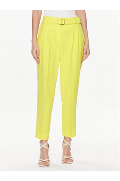 BOSS Women's Fabric Trousers 50490037 Yellow