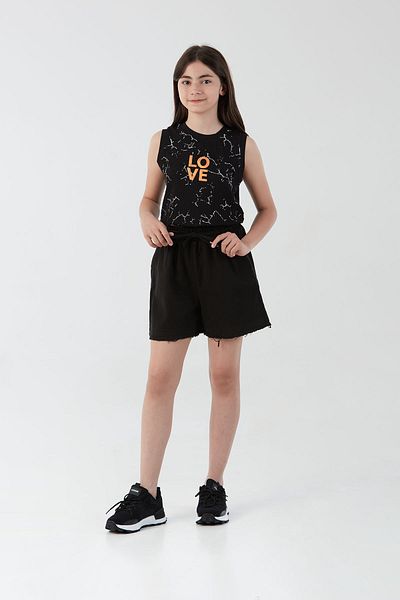 Fulla Moda 100% Cotton Waist Tie Tassel Girls Shorts