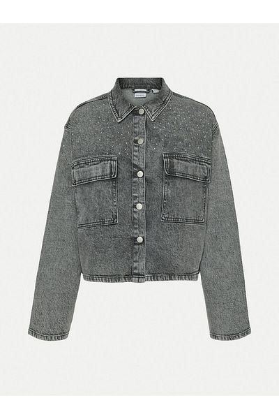 Vero Moda Women's Denim Jacket 10321886 Gray