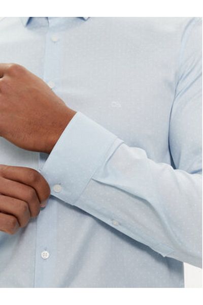 Calvin Klein Cămașă bărbătească K10K112884 Albastru deschis