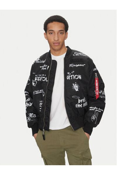 Alpha Industries Geacă bomber bărbătească 156136 neagră