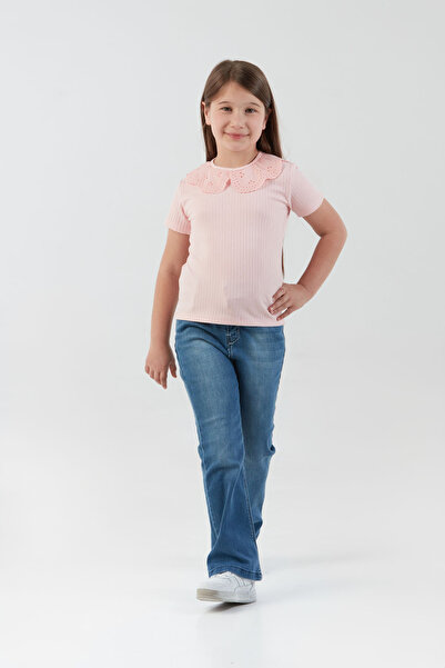 Fulla Moda Βρεφικό γιακά με ραβδώσεις για κορίτσια