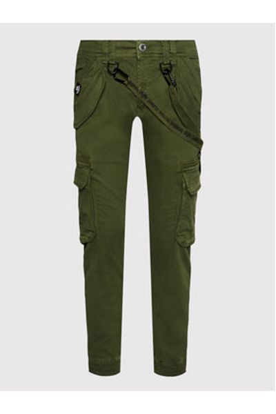 Alpha Industries Men's fabric trousers 128202 Green