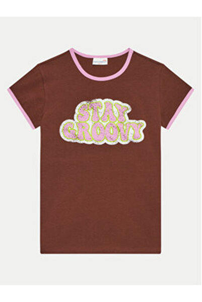 Coccodrillo Tricou pentru fete WC4143201HGJ maro