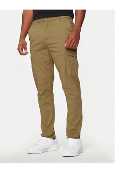 Brave Soul Men's Fabric Trousers MTR-CLARKSONSTN Beige