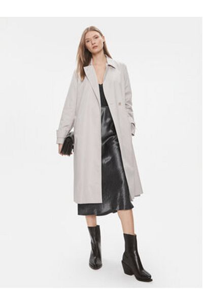Calvin Klein Womens Trench Coat K20K206320 Gray