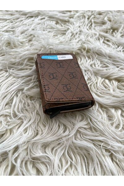 asyakuş Unisex Wallet-Card Holder with Automatic Aluminum Mechanism
