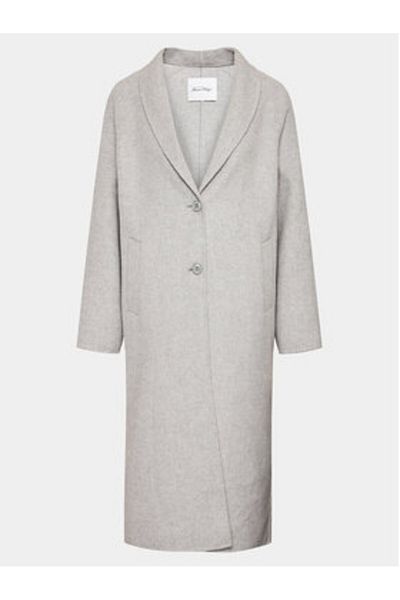 American Vintage Women Wool Coat DADO17HCH23 Gray