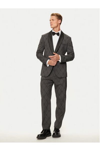 BOSS Mens Suit 50525122 Gray