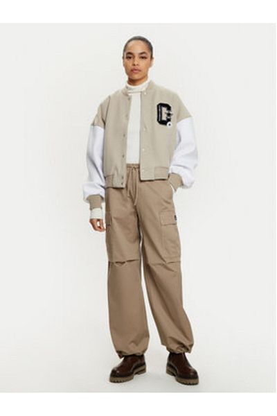 converse Pantaloni din material textil pentru femei converse 10026957-A03 bej