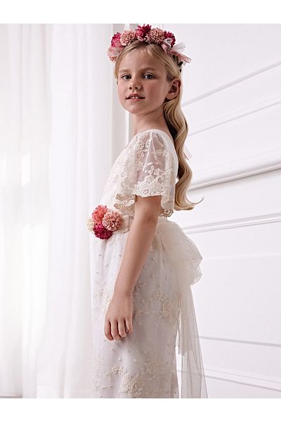 Abel & Lula abel lula Girl Jumpsuit 5262 Ecru