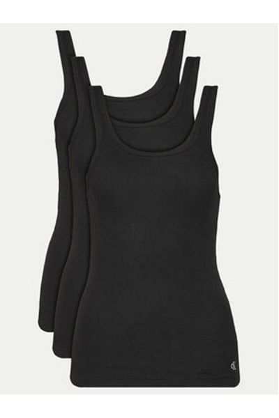 Calvin Klein Set de 3 topuri pentru femei LV00QS7493 Negru