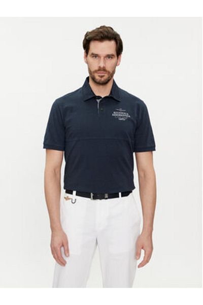 Aeronautica Militare Polo bărbătesc 241PO1756J584 Albastru marin