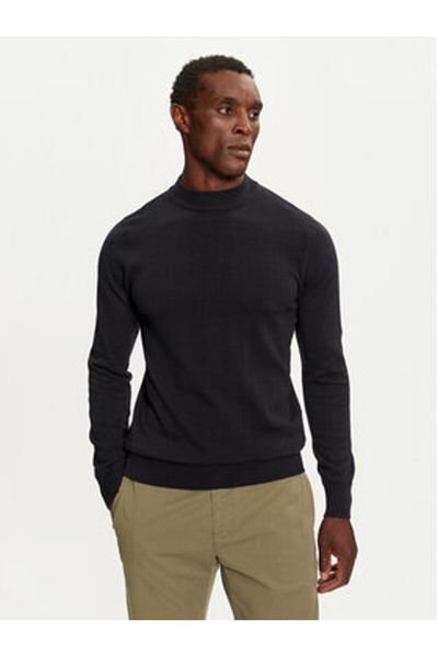Brave Soul Men's Sweater MK-230TURTLE2 Navy Blue